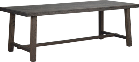 Spisebord Rowico Brooklyn 220Ã95 cm mørkebrun lakeret massiv egetræ FSC